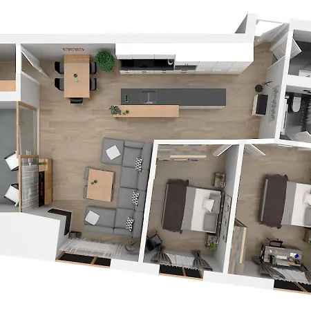 شقة Montanas - Luxuswohnung Mit Kamin - Nahe Caumasee & Talstation *